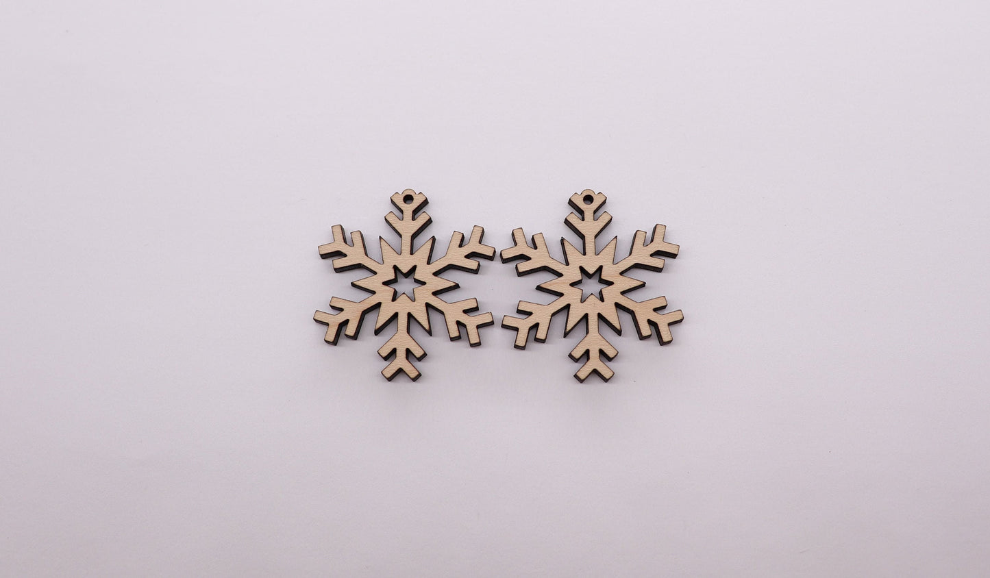 Snowflake wood earring blanks, earring blanks