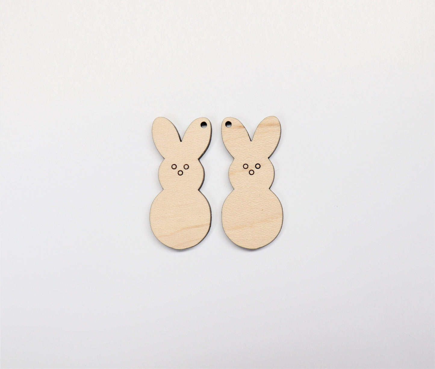 Bunny wood earring blanks, wood cutouts