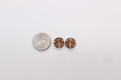 Round stud cutouts, earring blanks, wood cutouts