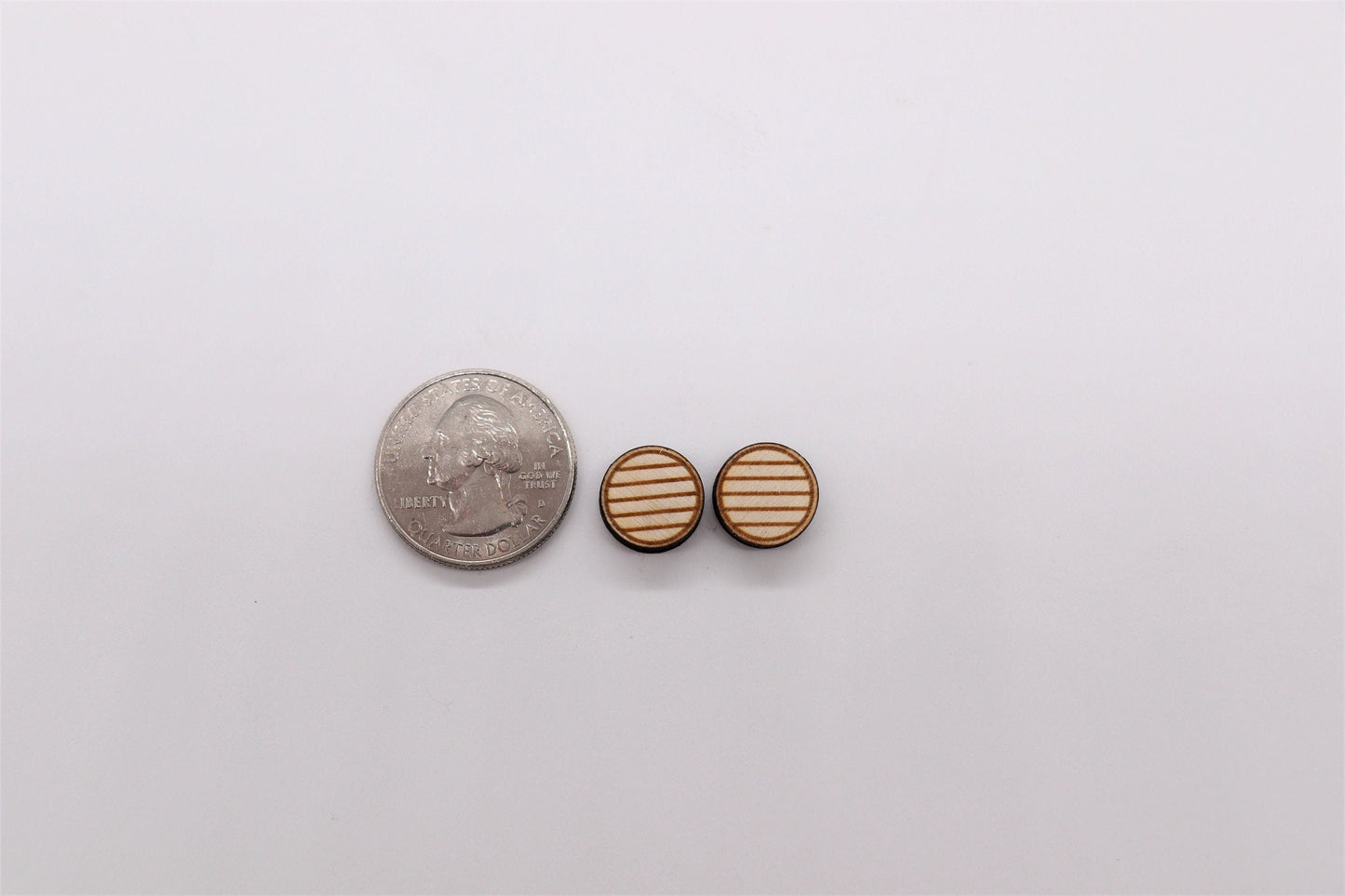 Round stud cutouts, earring blanks, wood cutouts