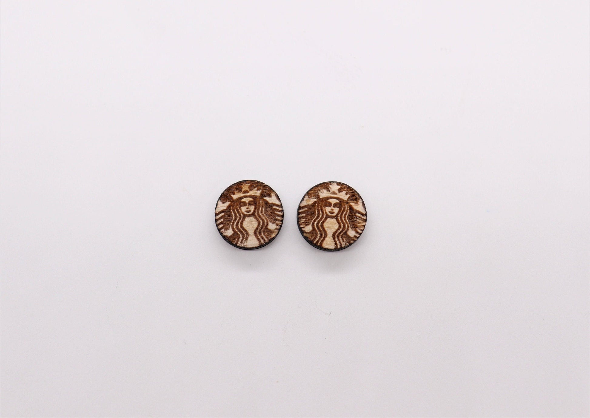 Round stud cutouts, earring blanks, wood cutouts