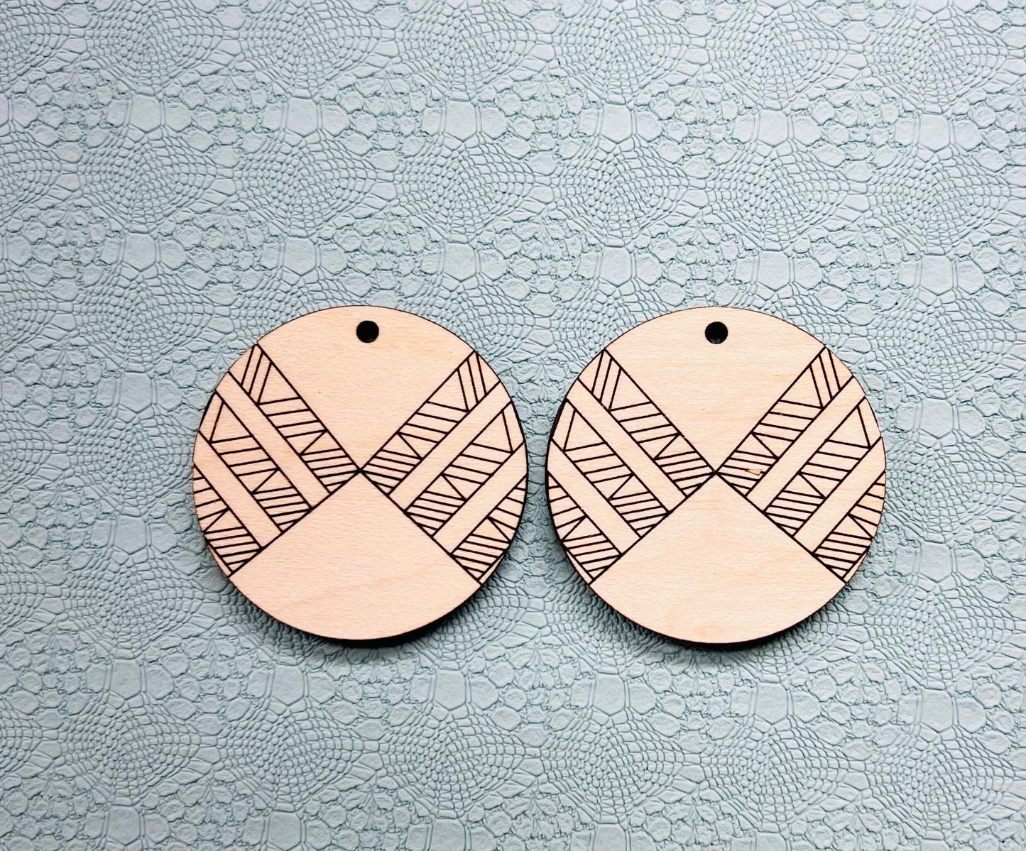 Round wood earring blanks, wood cutouts, custom earrings