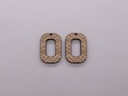 wood earring blanks, earring blanks, wood cutouts