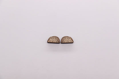 Taco stud blanks, wood cutouts, earring supplies