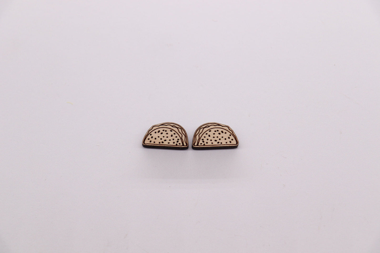 Taco stud blanks, wood cutouts, earring supplies