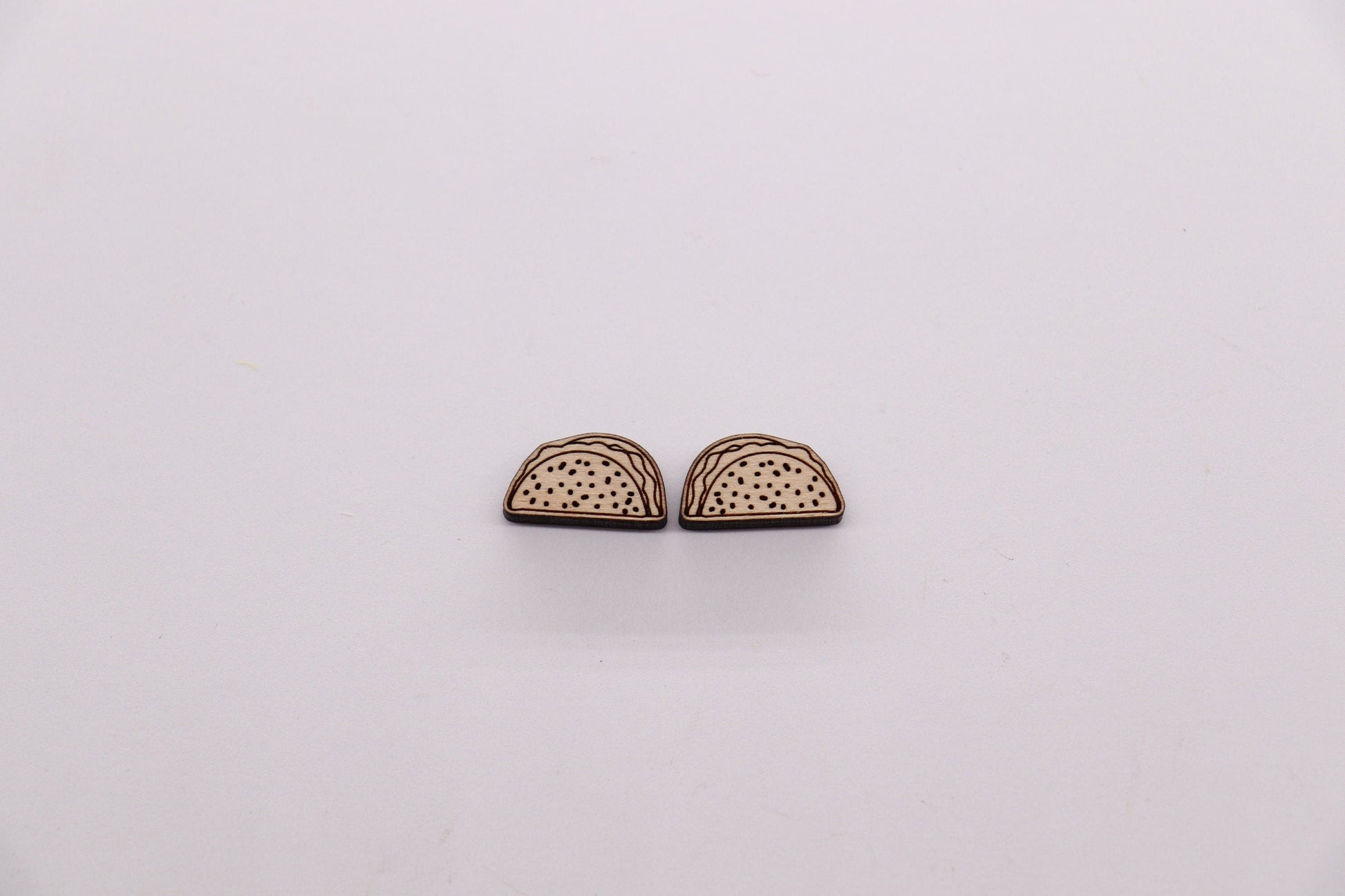 Taco stud blanks, wood cutouts, earring supplies