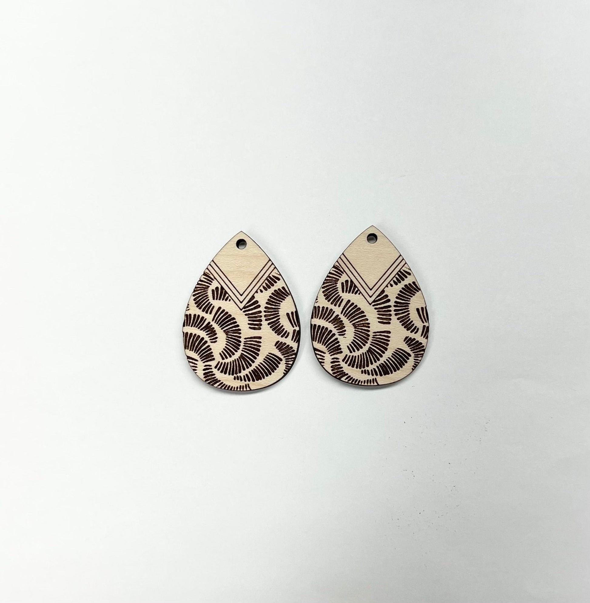 Teardrop wood earring blanks, earring blanks, wood blanks