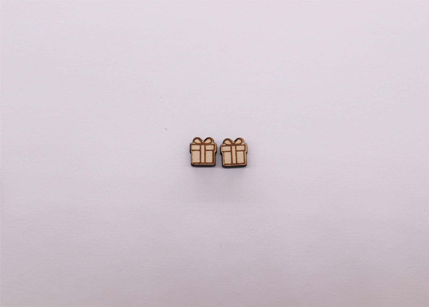 Christmas stud blanks, wood studs, earring blanks