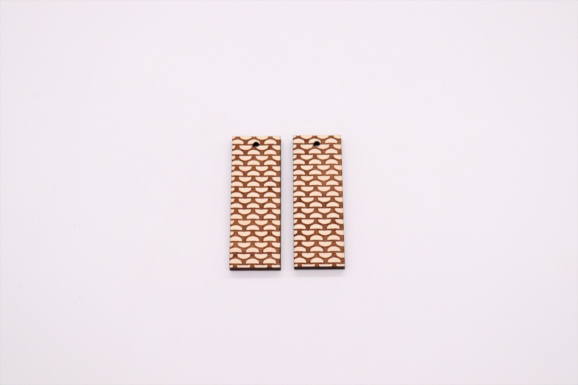 Rectangle wood earring blanks