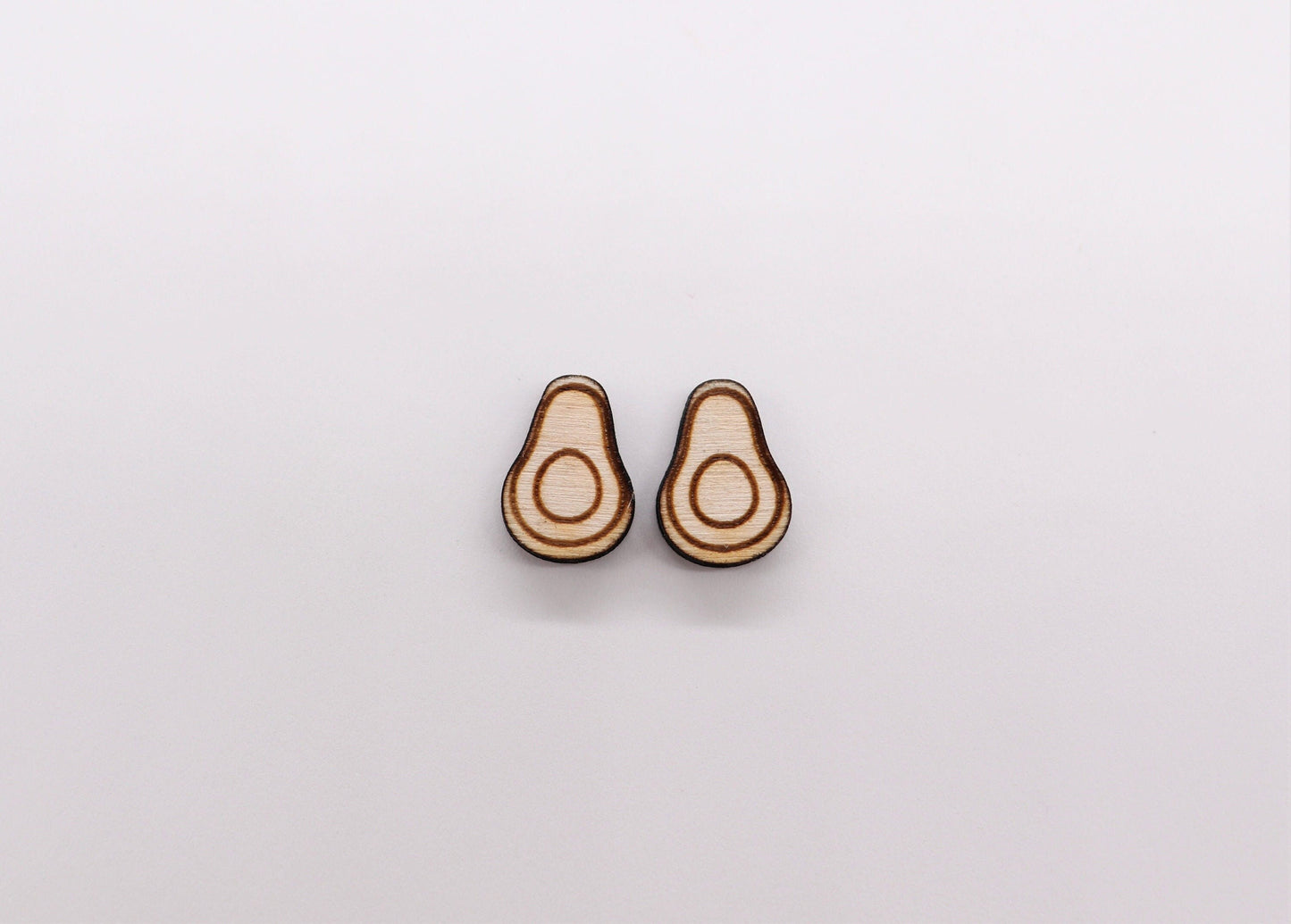 Avocado stud blanks, earring blanks, wood cutouts