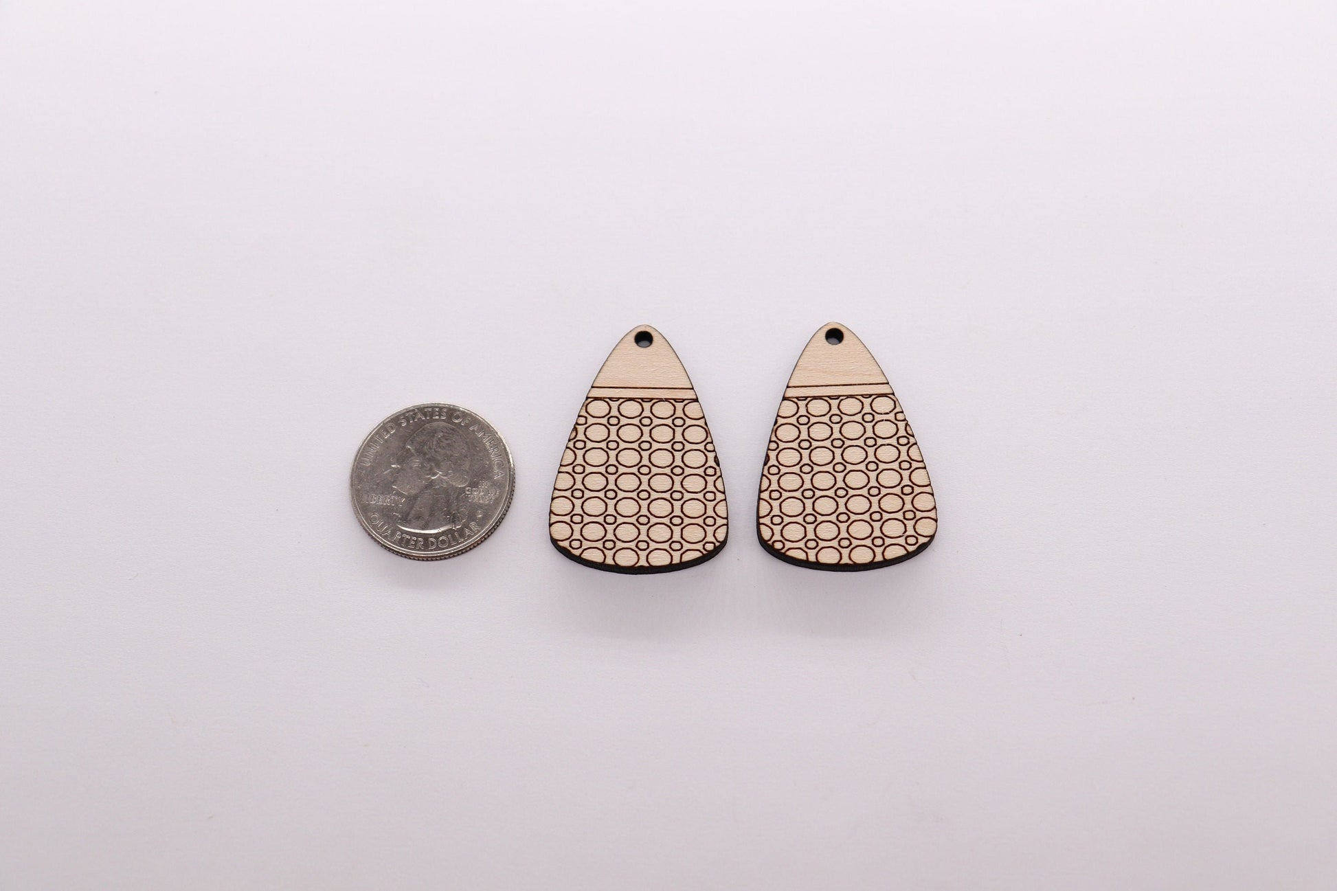 Wood earring blanks, DIY earrings