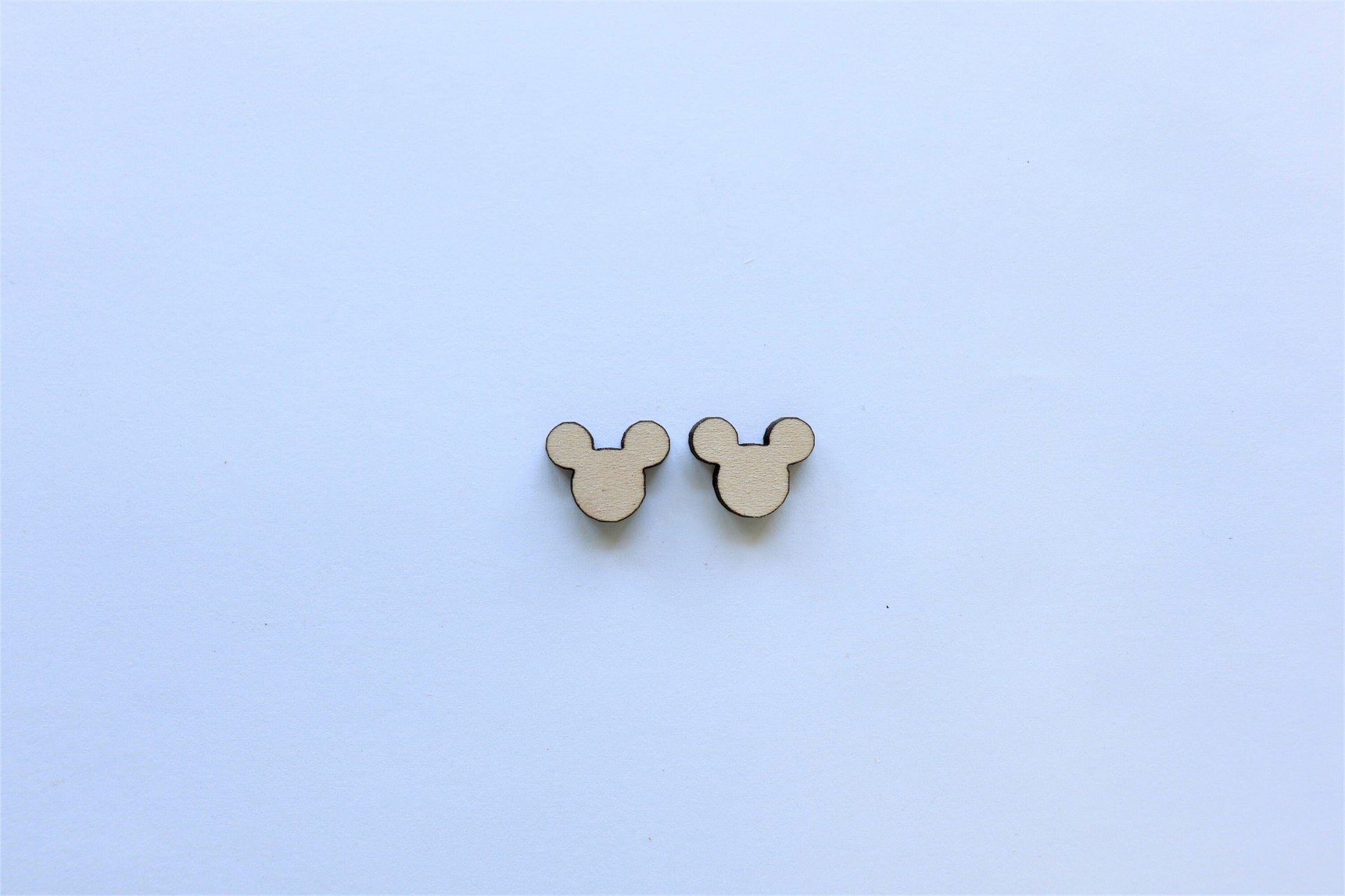 Mouse stud blanks, earring blanks, mouse cutouts