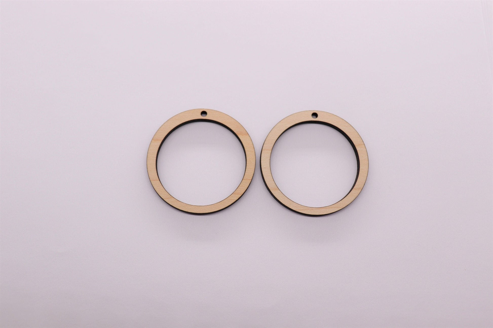 Plain round wood earring blanks, earring blanks, wood earrings