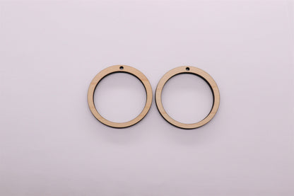 Plain round wood earring blanks, earring blanks, wood earrings