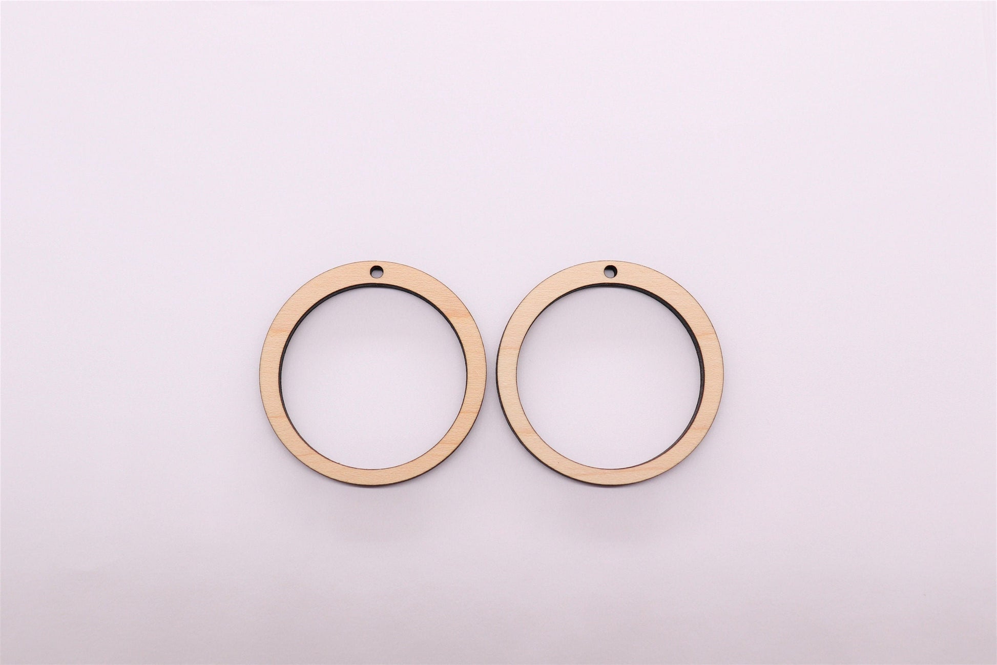 Plain round wood earring blanks, earring blanks, wood earrings