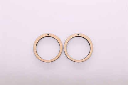 Plain round wood earring blanks, earring blanks, wood earrings