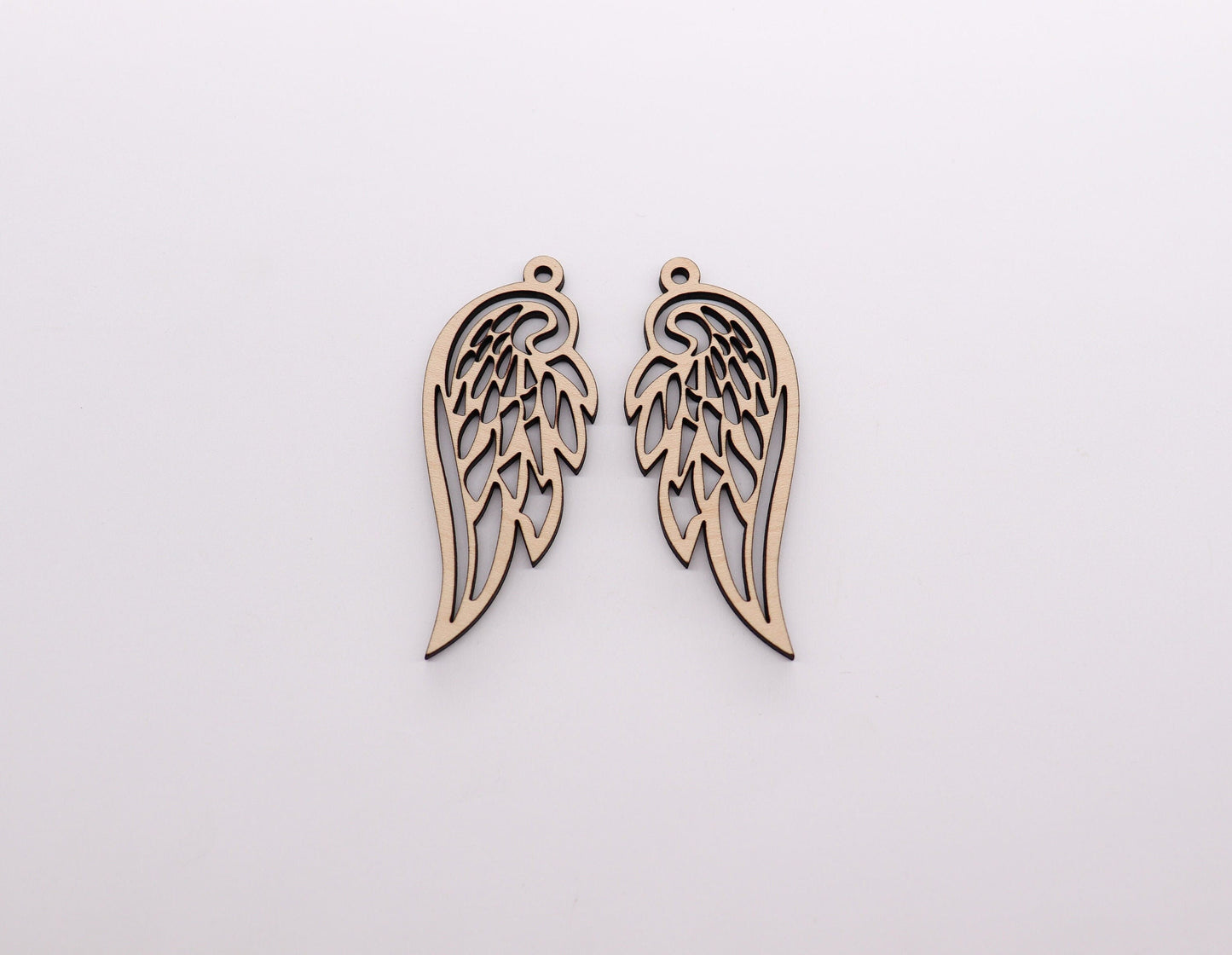 Wing earring blanks, wood earring cutouts