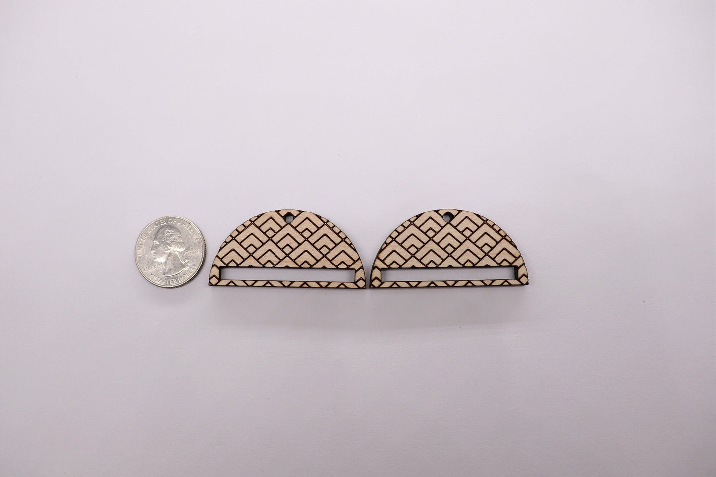 Macramé earring blanks, earring supplies, wood blanks