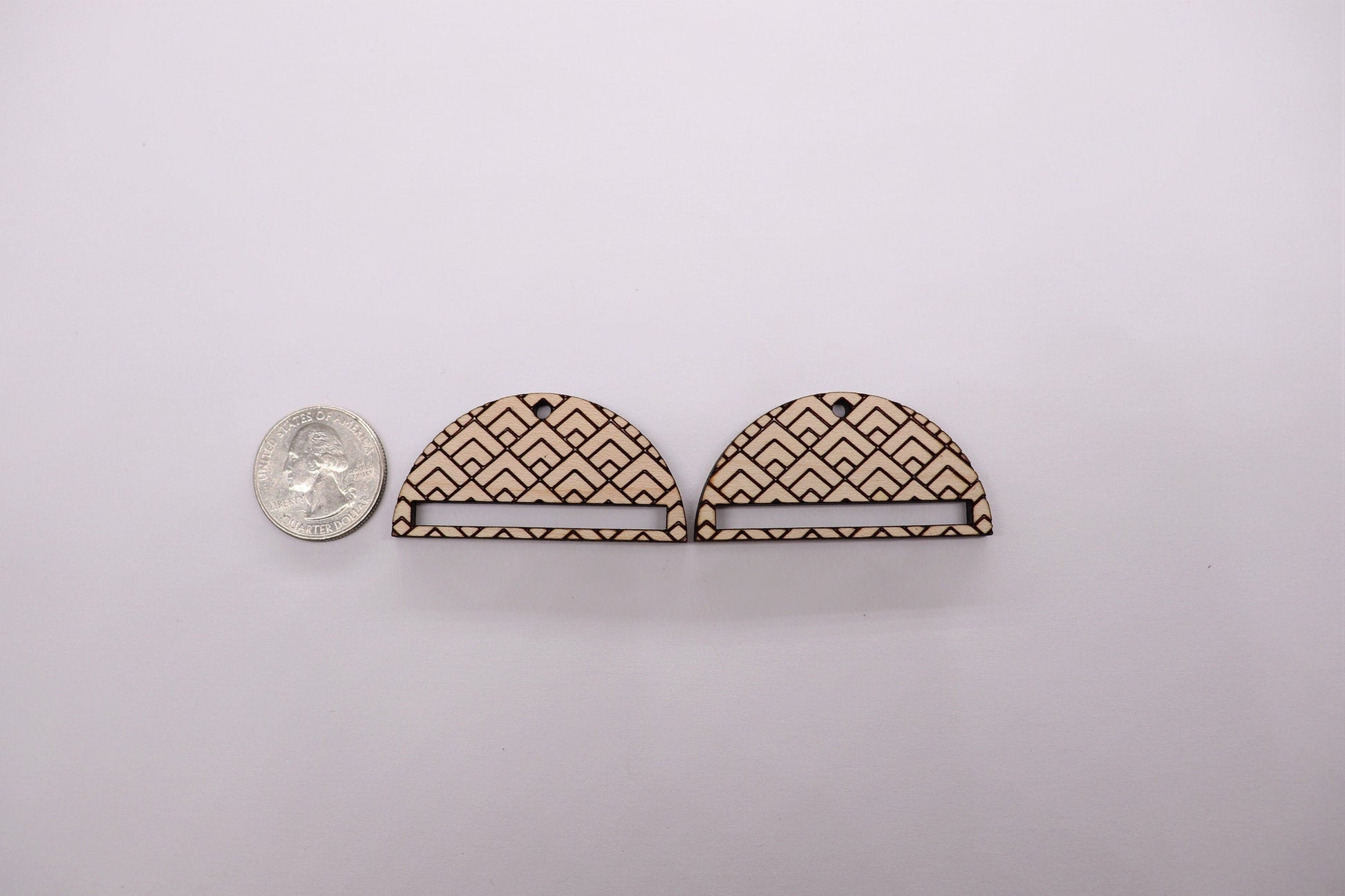 Macramé earring blanks, earring supplies, wood blanks