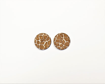 Animal print stud blanks