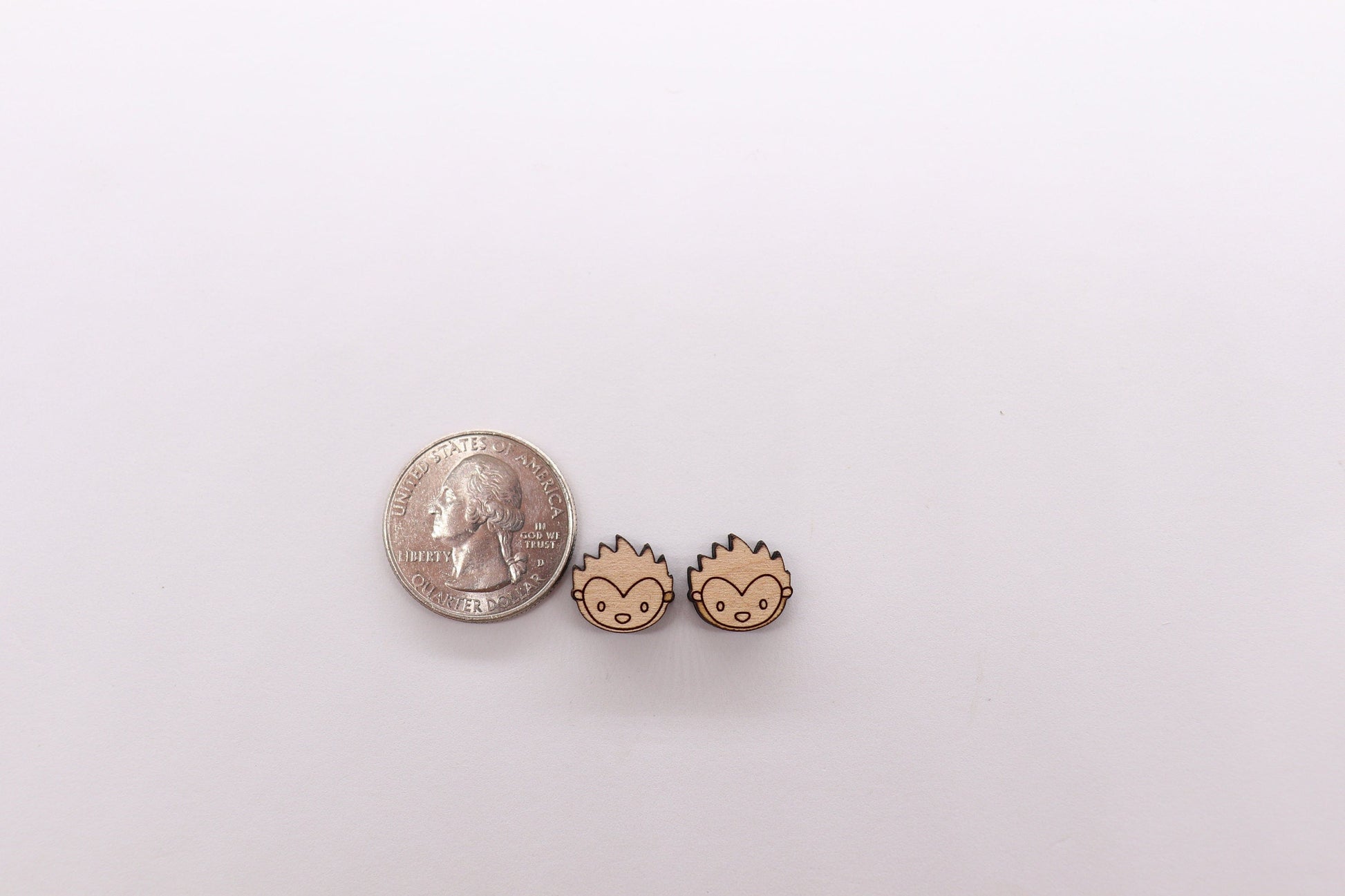 Woodland animal stud blanks, earring blanks, wood studs