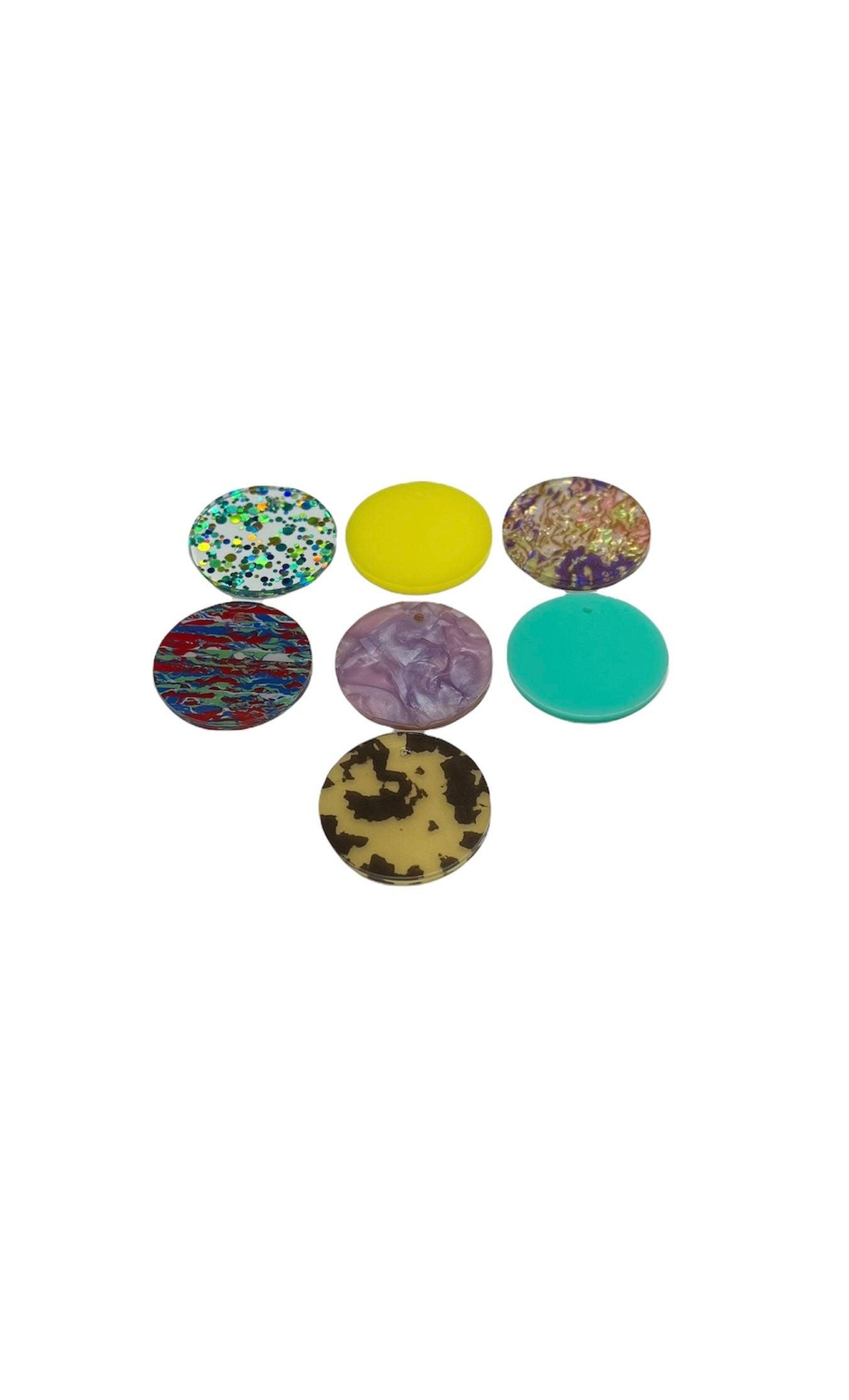 Round Acrylic earring blanks, acrylic cutouts, acrylic pieces