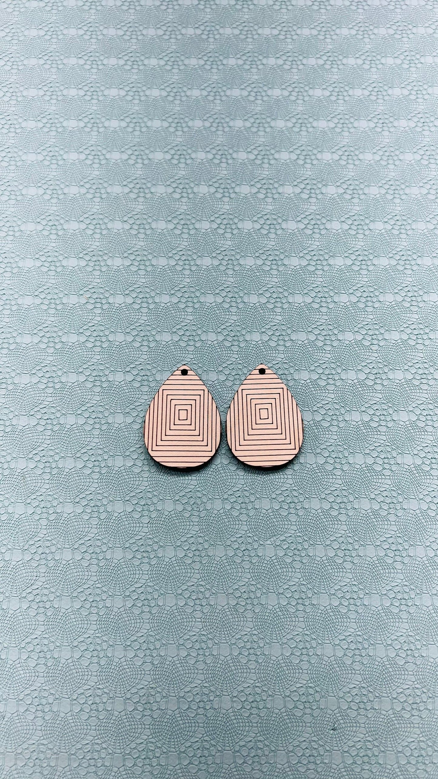 Teardrop wood earring blanks, wood cutouts, wood blanks