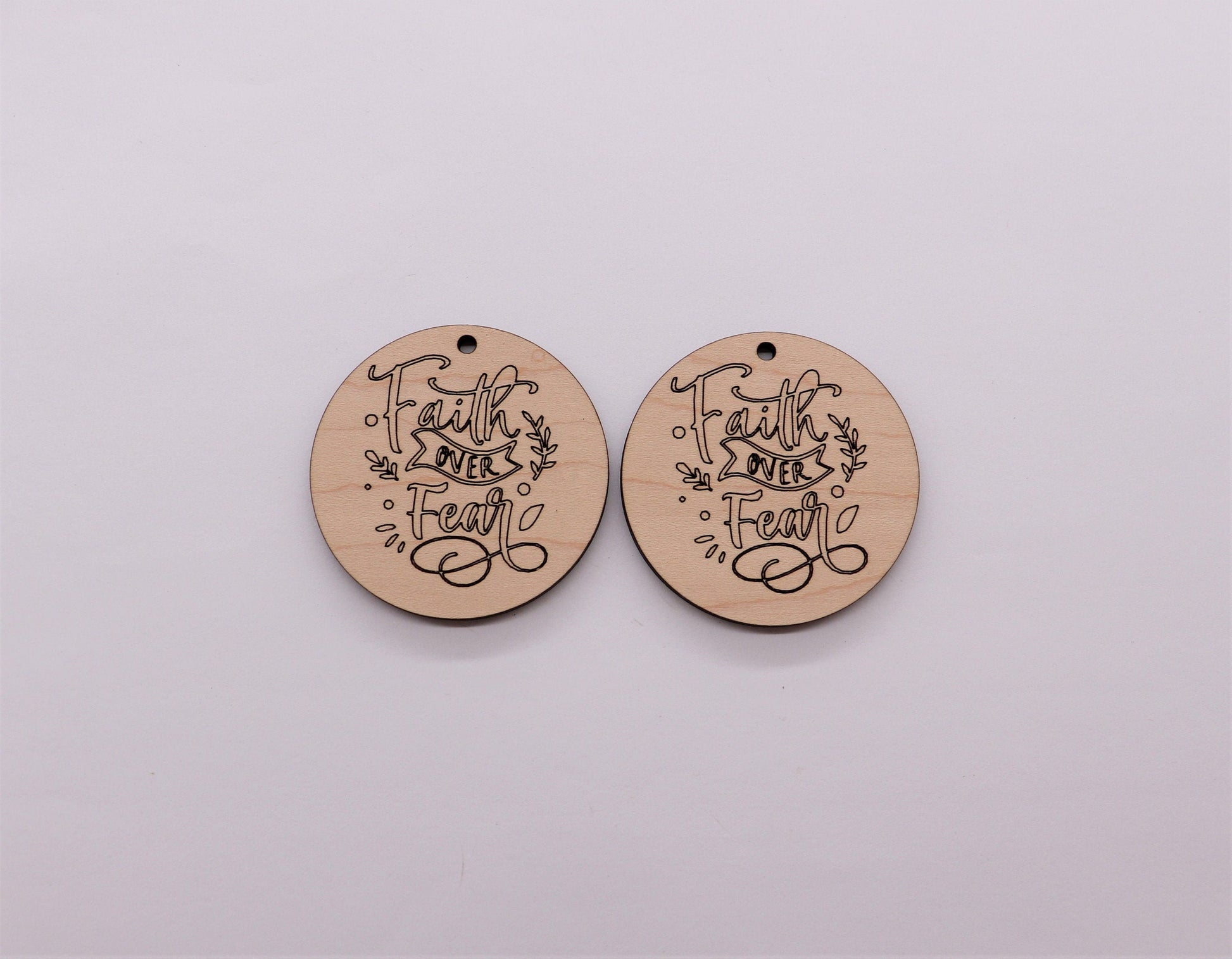 Religious earring blanks, wood cutouts, earring blanks