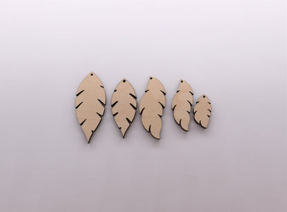 Feather blanks, wood cutouts, earring blanks