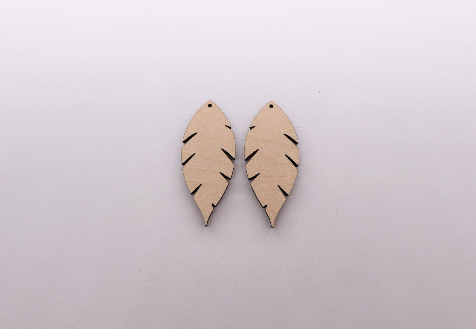 Feather blanks, wood cutouts, earring blanks