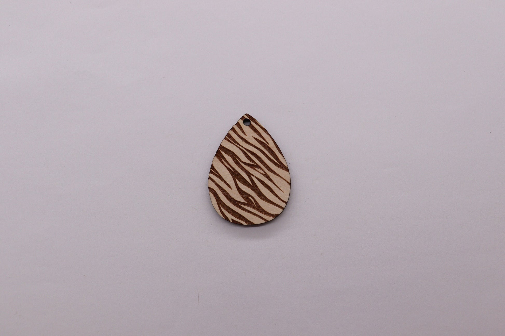 Zebra print teardrop blanks, wood teardrops, earring blanks