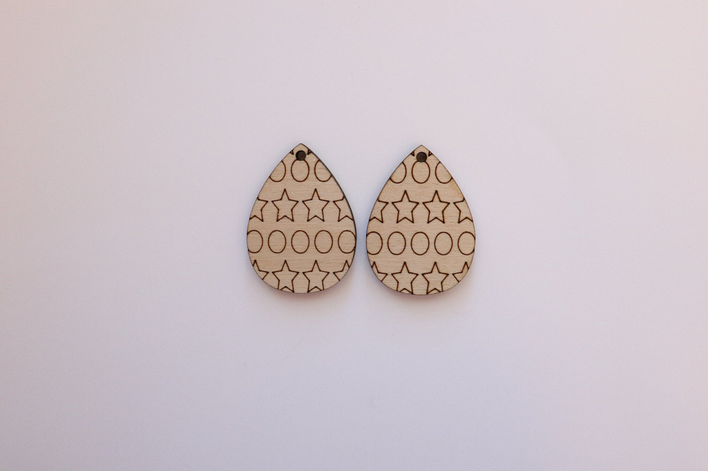 Teardrop earring blanks, wood cutouts, earring blanks