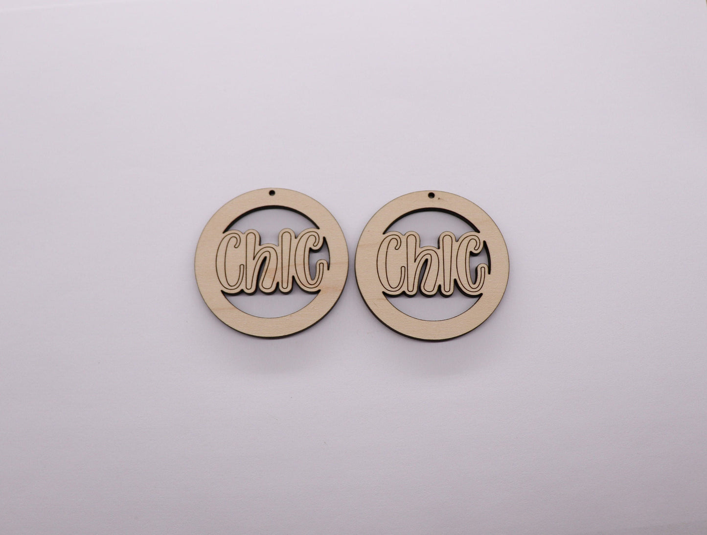 Round wood earring blanks, DIY earrings, earring blanks