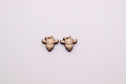 Goat stud blanks, earring blanks, wood cutouts