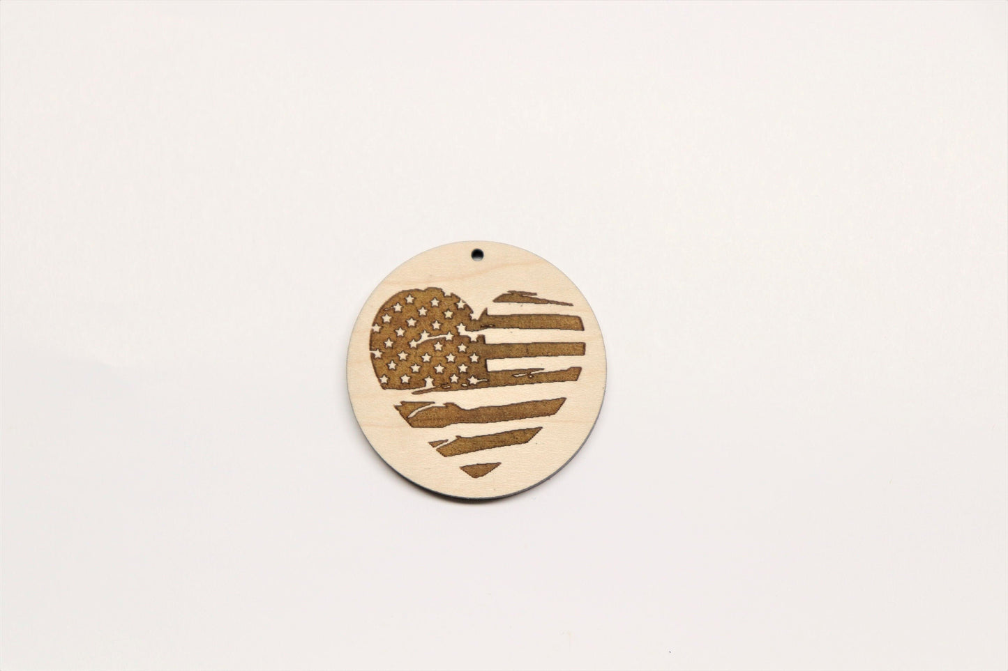 Flag wood earring blanks, sold per set, wood blanks