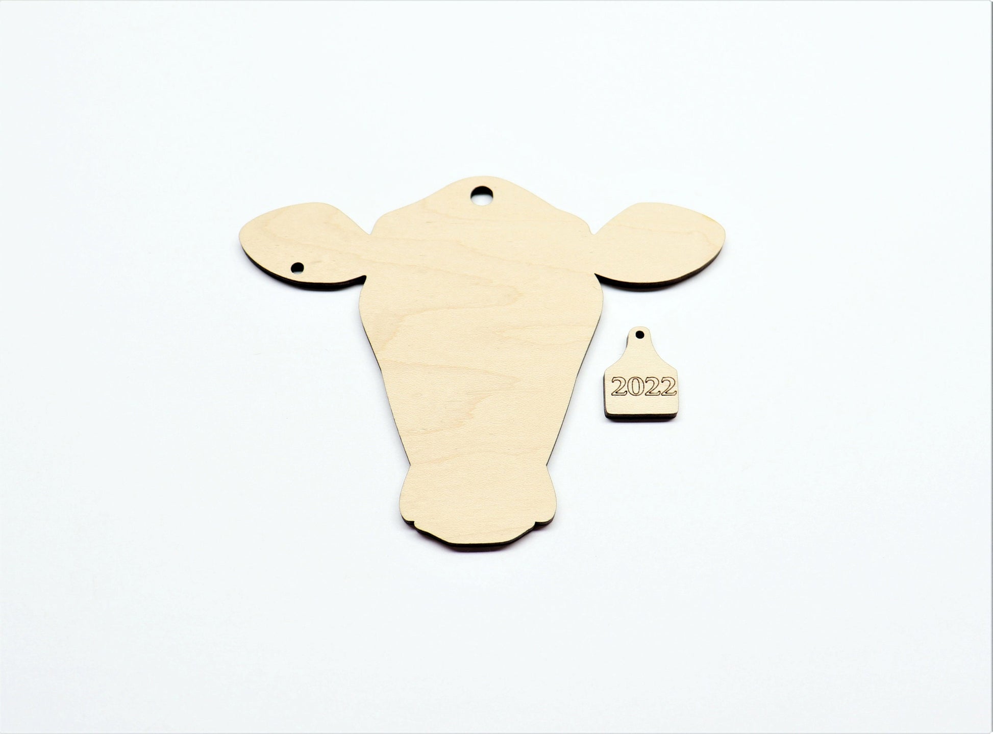 Cow ornament wood blanks, wood cutouts, cow cutouts