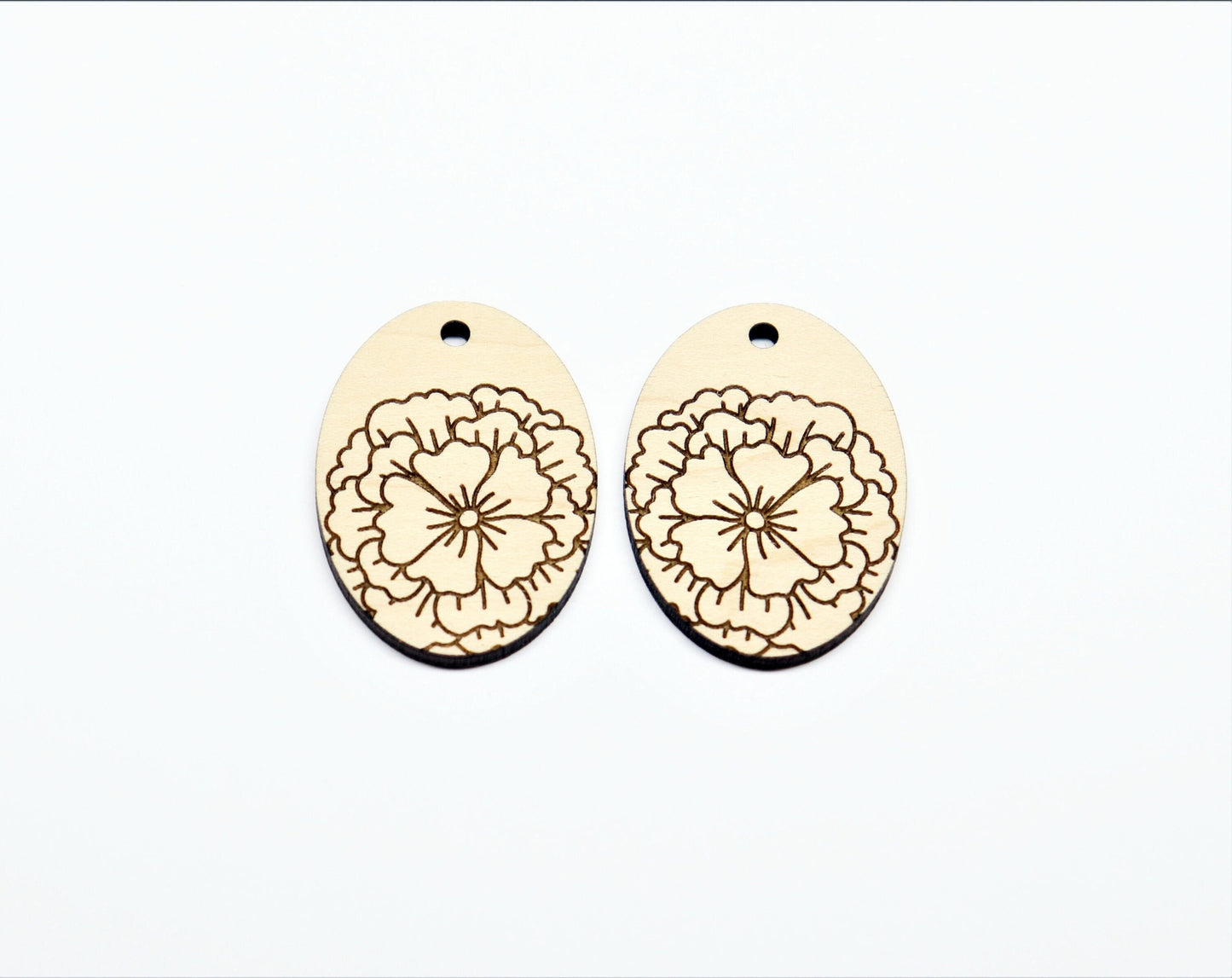 Round earring blanks, DIY earrings, flower earrings, earring blanks, sold per set