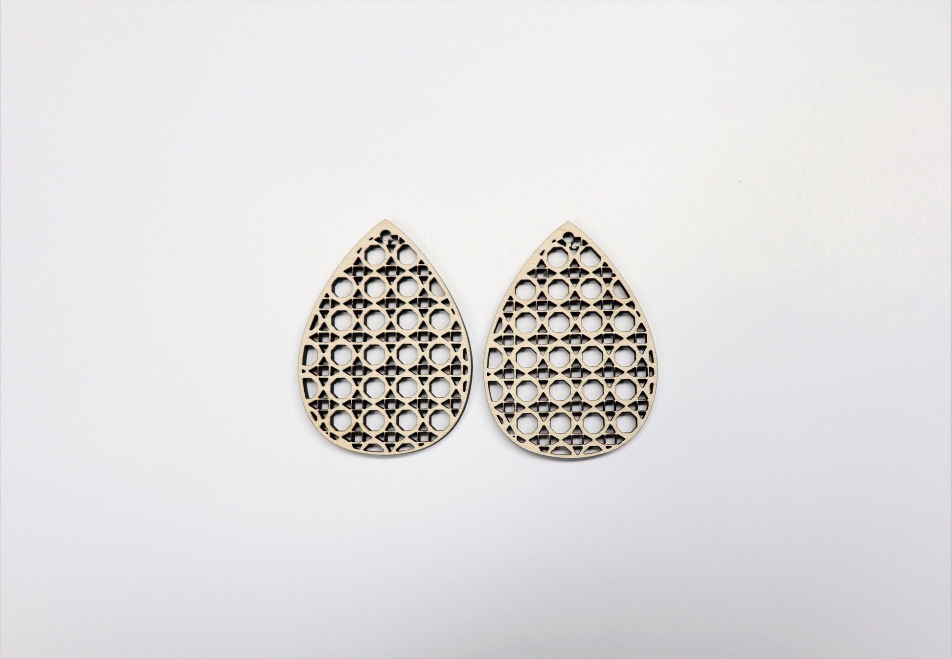 Rattan wood teardrop blanks, earring blanks, wood earrings