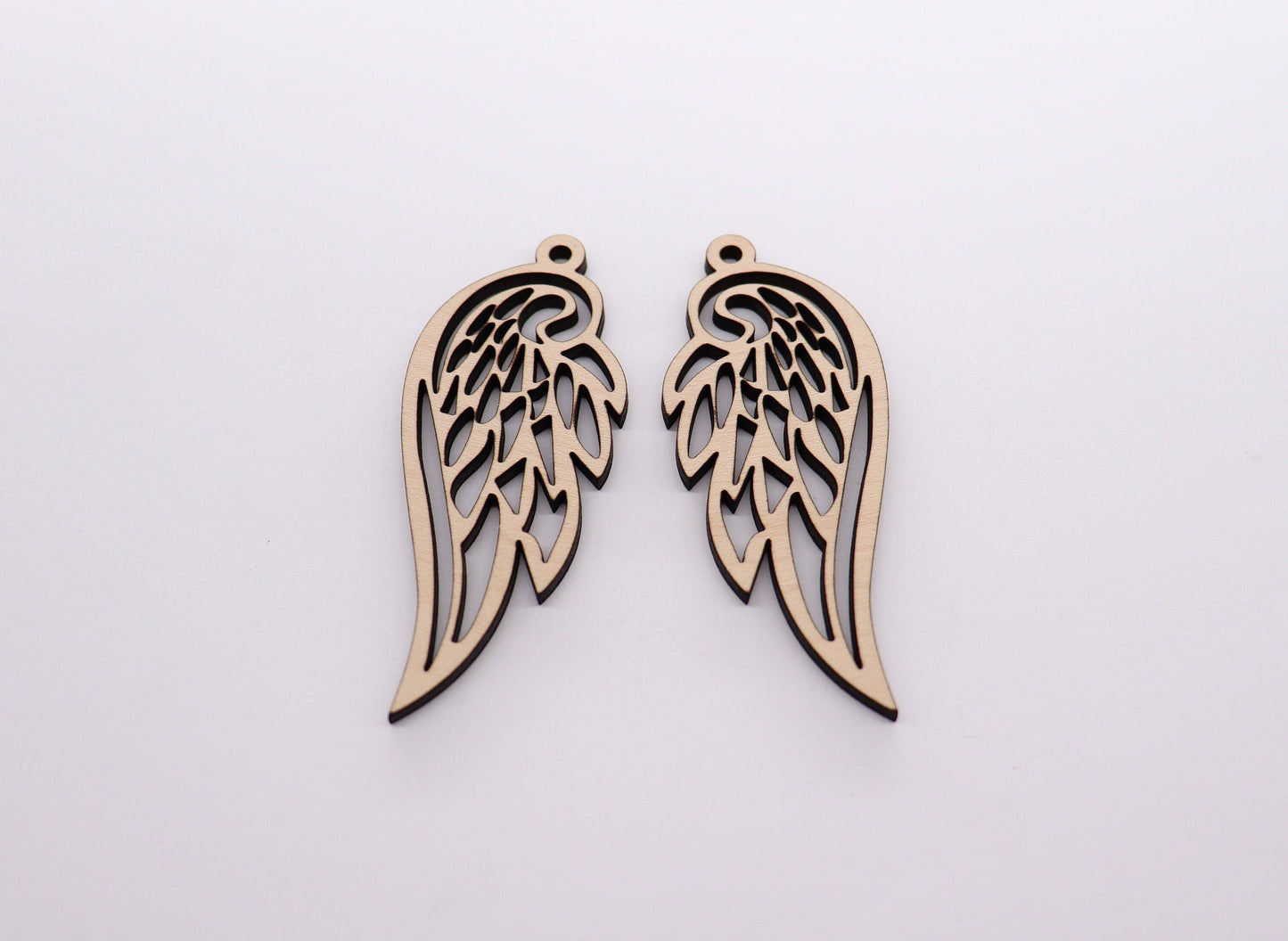 Wing earring blanks, wood earring cutouts