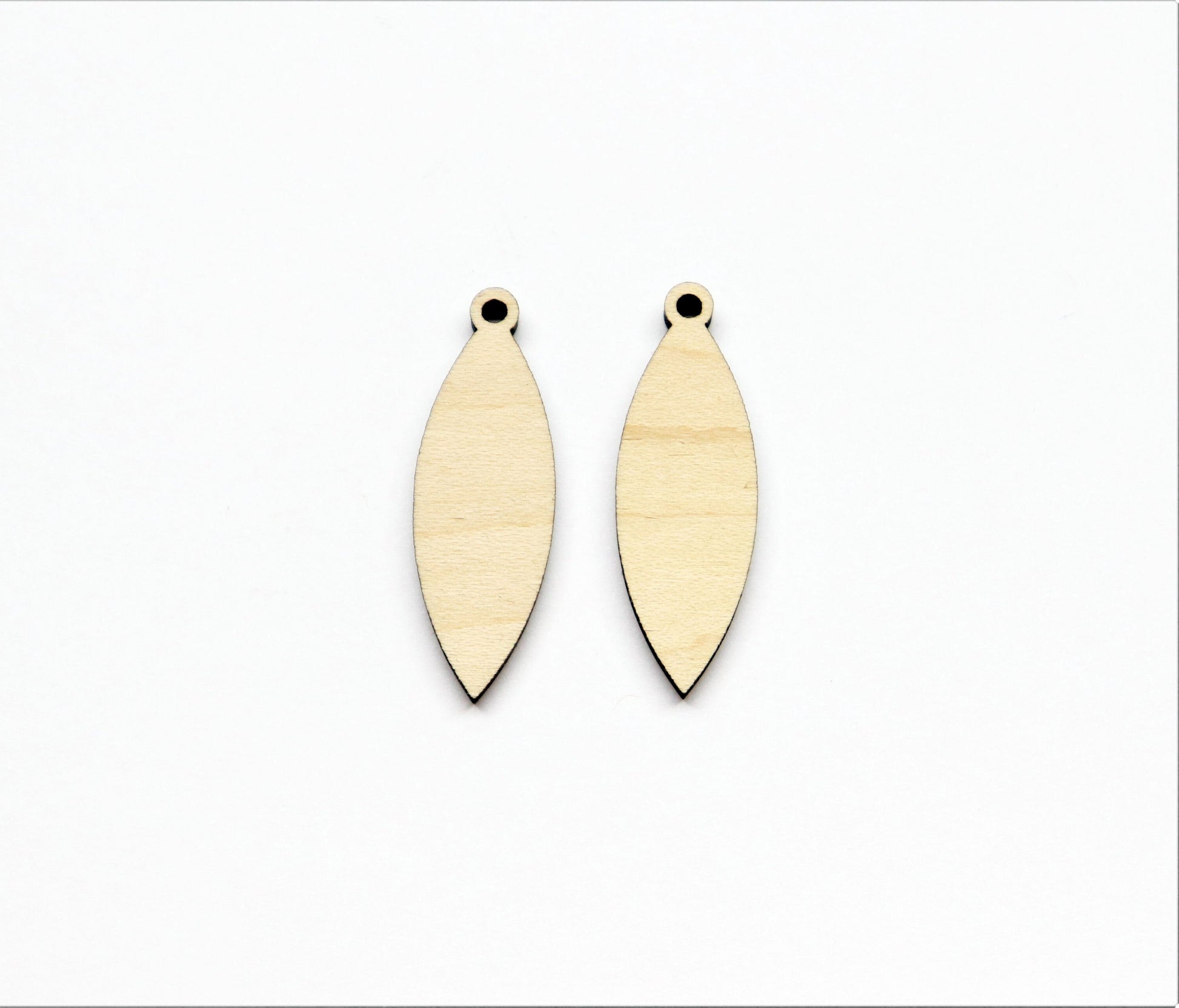 Plain earring blanks, wood earrings, earring blanks