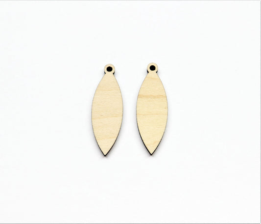 Plain earring blanks, wood earrings, earring blanks