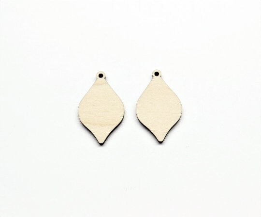 Plain earring blanks, wood earrings, earring blanks