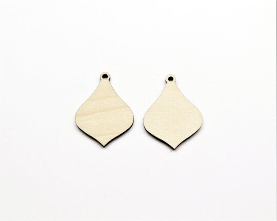 Plain earring blanks, wood earrings, earring blanks