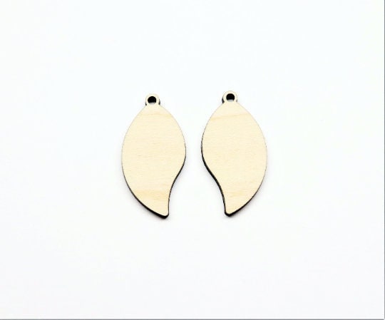 Plain earring blanks, wood earrings, earring blanks