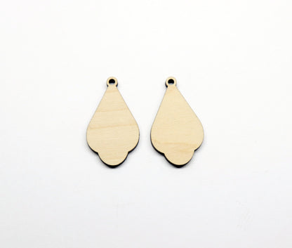 Plain earring blanks, wood earrings, earring blanks