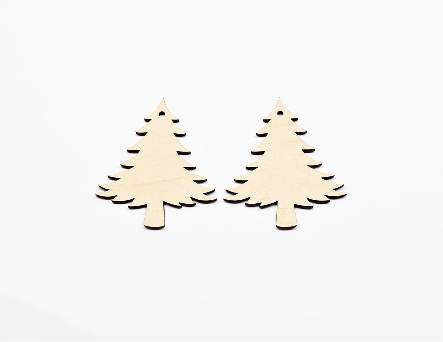 Christmas tree earring blanks, wood blanks