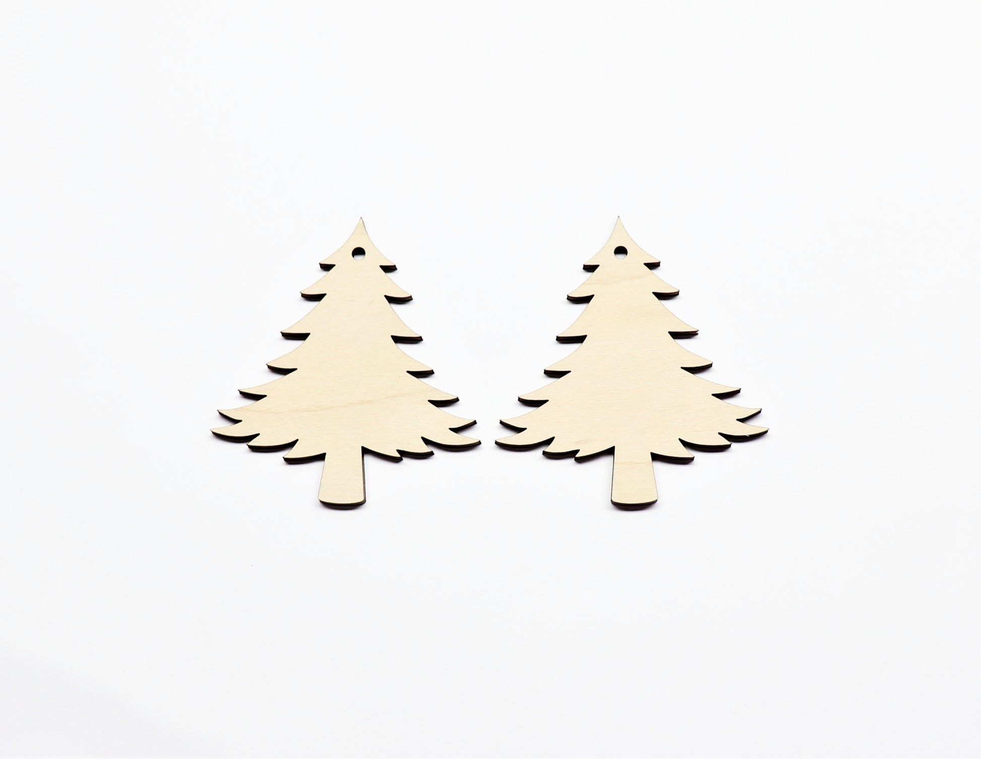 Christmas tree earring blanks, wood blanks