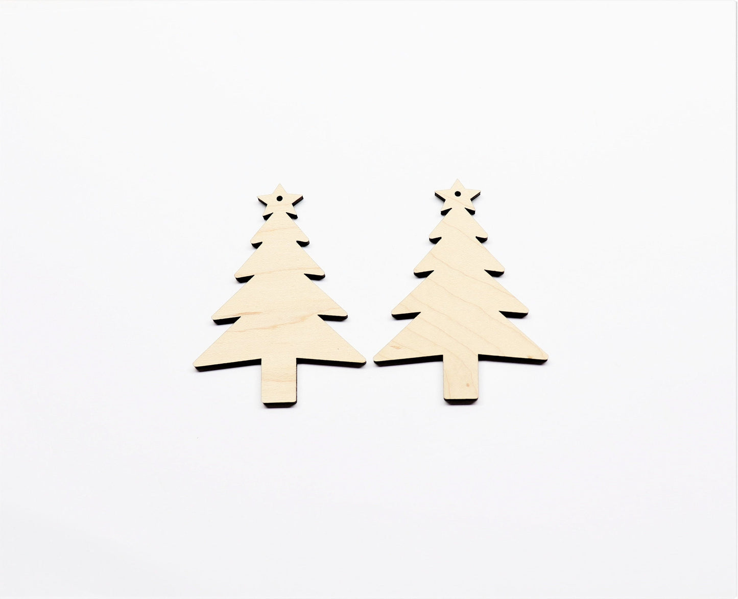 Christmas tree earring blanks, wood blanks