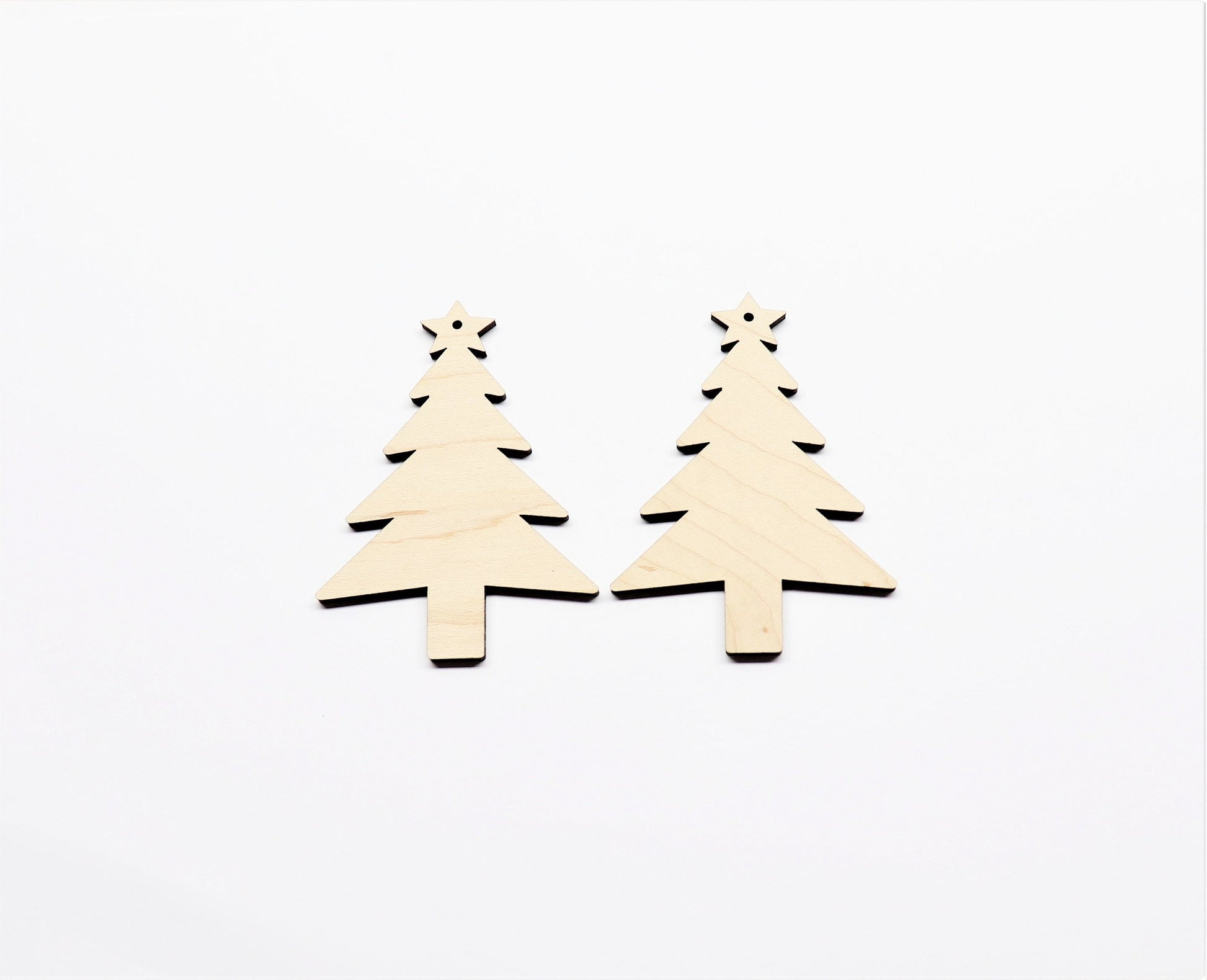 Christmas tree earring blanks, wood blanks