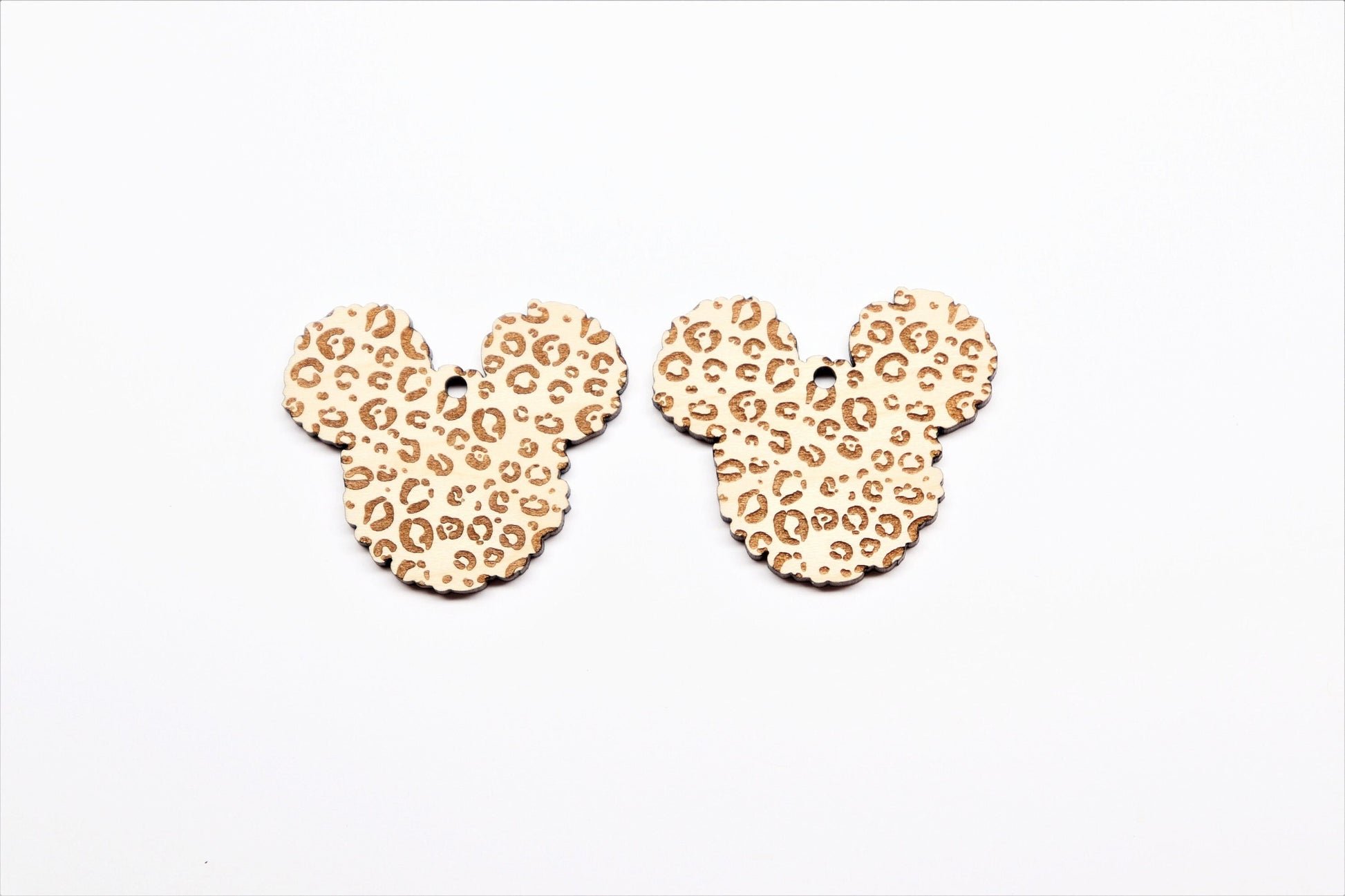 Mouse earring blanks, wood earrings, earring blanks